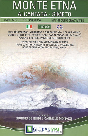 Buy map Monte Etna, Alcantara-Simeto : carta escursionistica 1:50.000 = Monte Etna, Alcantara-Simeto : map of outdoor activities 1:50.000