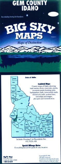 Buy map Gem County, Idaho by Big Sky Maps