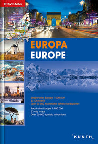 Buy map Europe, Road Atlas Travelmag (German/English ed) by Kunth Verlag