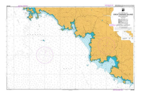 Buy map GREAT BARRIER ISLAND (SOUTHERN PART) (5224) by Land Information New Zealand (LINZ)