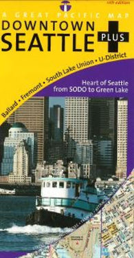 Buy map Seattle, Downtown, Washington by Great Pacific Recreation & Travel Maps