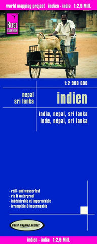 Buy map India, Nepal, and Sri Lanka by Reise Know-How Verlag