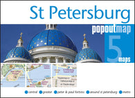 Buy map St Petersburg, Russia, PopOut Map by PopOut Products