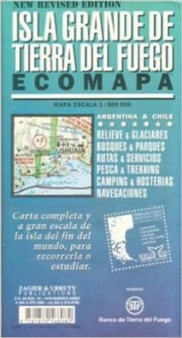 Buy map Tierra del Fuego Ecomapa by Zagier y Urruty