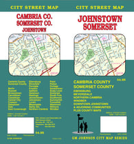 Buy map Johnstown, Somerset, Cambria and Somerset County, Pennsylvania by GM Johnson