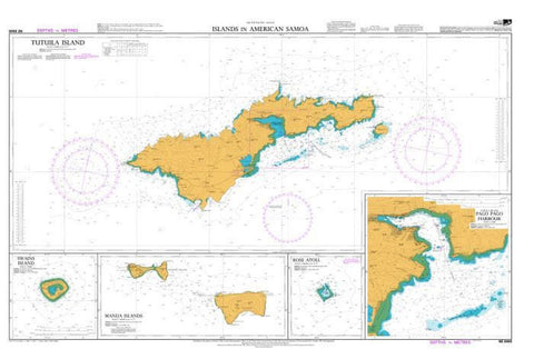 Buy map ISLANDS IN AMERICAN SAMOA: TUTUILA ISLAND (8685) by Land Information New Zealand (LINZ)