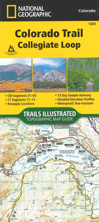 Buy map Colorado Trail Collegiate Loop (Map 1203) by National Geographic Maps