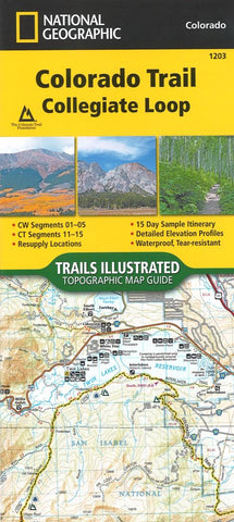 Buy map Colorado Trail Collegiate Loop (Map 1203) by National Geographic Maps