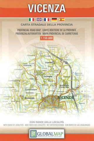 Buy map Vicenza : carta stradale della provincia