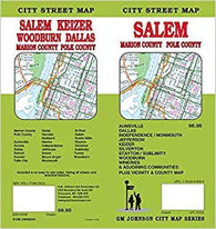 Buy map Salem, Marion and Polk Counties, Oregon