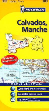 Buy map Calvados, Manche (303) by Michelin Maps and Guides