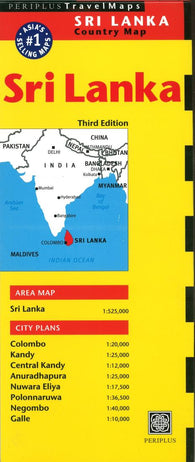 Buy map Sri Lanka Country Map by Periplus Editions