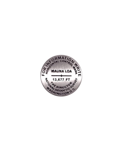 Buy map Mauna Loa, Hawaii lapel pin