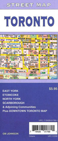 Buy map Toronto street map