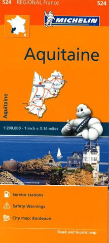 Buy map Aquitaine (524) by Michelin Maps and Guides