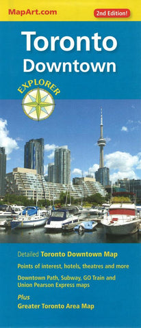 Buy map Toronto Downtown Explorer Map by Canadian Cartographics Corporation