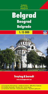 Buy map Belgrade, Serbia by Freytag-Berndt und Artaria