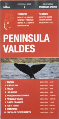 Buy map Peninsula Valdes, Argentina by deDios