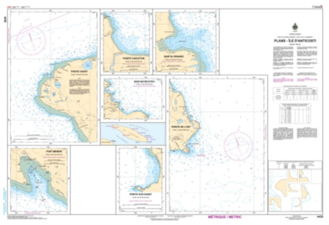 Buy map Plans - Ile dAnticosti by Canadian Hydrographic Service