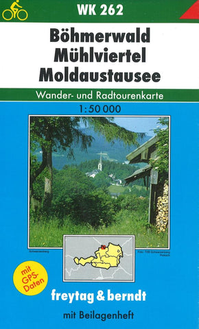 Buy map Bohmerwald, Muhlviertel and Moldaustausee, WK 262 by Freytag-Berndt und Artaria