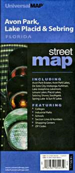 Buy map Avon Park, Lake Placid and Sebring, Florida by Kappa Map Group