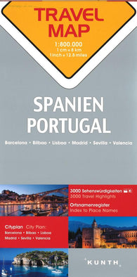 Buy map Spanien : Portugal : travel map, 1:800 000: Barcelona, Bilbao, Lisboa, Madrid, Sevilla, Valencia = Spain : Portugal : travel map, 1:800 000: Barcelona, Bilbao, Lisboa, Madrid, Sevilla, Valencia