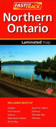 Buy map Northern Ontario, Fast Track laminated map by Canadian Cartographics Corporation