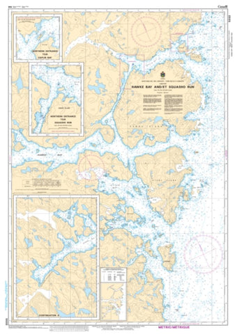 Buy map Hawke Bay and/et Squasho Run by Canadian Hydrographic Service
