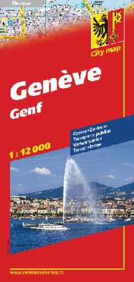Buy map Geneva, Switzerland by Hallwag
