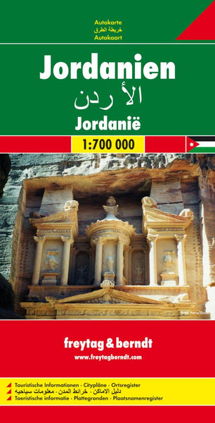 Buy map Jordan by Freytag-Berndt und Artaria