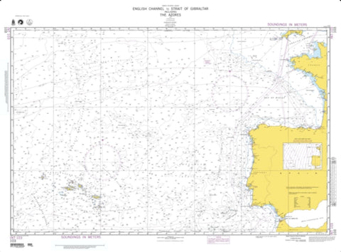 Buy map English Channel To The Strait Of Gibraltar (NGA-103-5) by National Geospatial-Intelligence Agency