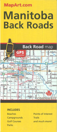 Buy map Manitoba Back Roads Road Map by MapArt Publishing