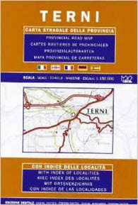 Buy map Terni Province, Italy by Litografia Artistica Cartografica