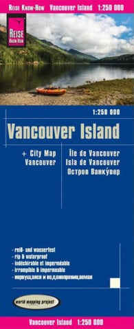 Buy map Vancouver Island Vancouver City Map Victoria Downtown : 1:250 000