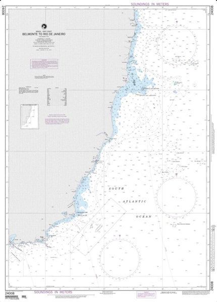 Buy map Belmonte To Rio De Janeiro (NGA-24008-42) by National Geospatial-Intelligence Agency