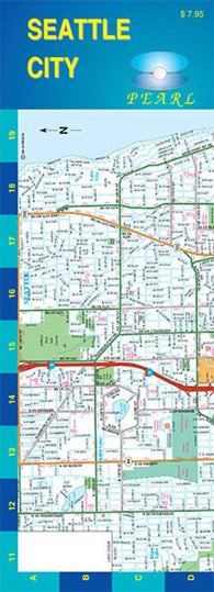 Buy map Seattle City : pearl laminated map