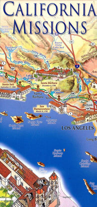 Buy map California missions map
