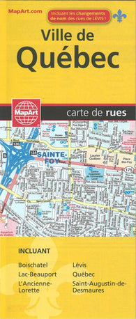 Buy map Ville de Québec Street Map by MapArt Publishing