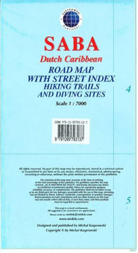 Buy map Saba, Dutch Caribbean, Road Map by Kasprowski Publisher