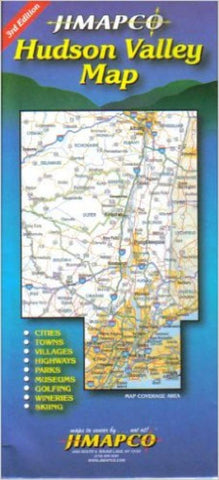 Buy map Hudson Valley, New York by Jimapco