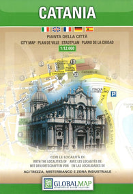 Buy map Catania, Italy by Litografia Artistica Cartografica