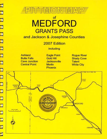Buy map Medford and Grants Pass, Oregon Atlas by Pittmon Map Company