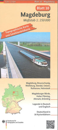 Buy map Magdeburg 1:250 000, blatt 10