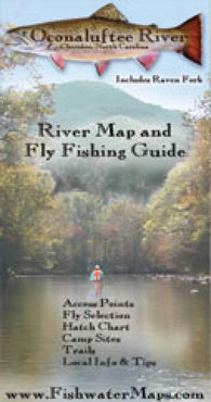 Buy map Oconaluftee River NC River Map and Fly Fishing Guide