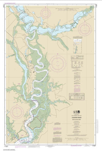 Buy map Cooper River Above Goose Creek (11527-18) by NOAA
