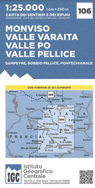 Buy map Monviso, Sampeyre, Bobbio Pellice - Valle Varaita, Valle Po, Valle Pellice
