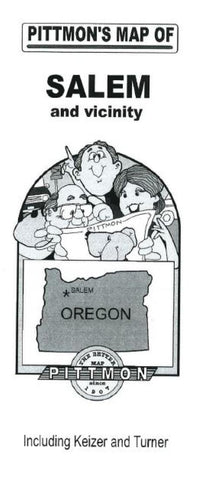 Buy map Salem, Oregon Vicinity by Pittmon Map Company