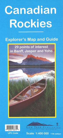 Buy map Canadian Rockies (Banff, Jasper, Yoho) Explorers Map and Guide by Gem Trek