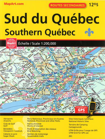 Buy map Southern Québec Back Road Atlas by Canadian Cartographics Corporation