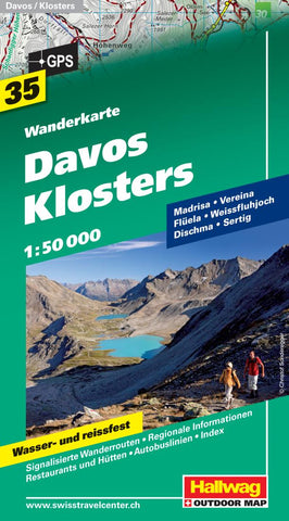 Buy map Davos-Klosters Hiking Map by Hallwag